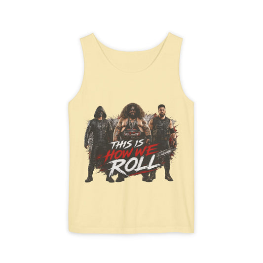 Graphic Tank Top — "This Is How We Roll" Adventure Gaming Vibe