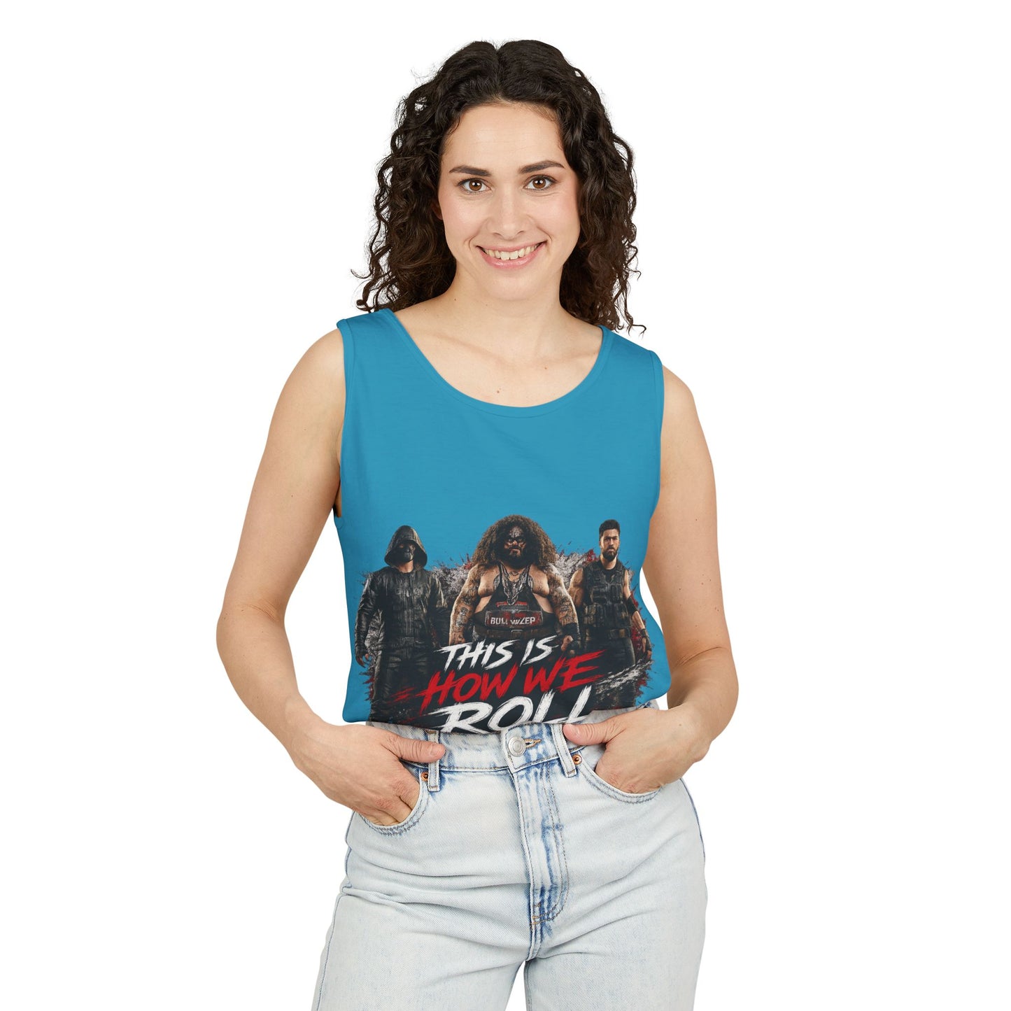 Graphic Tank Top — "This Is How We Roll" Adventure Gaming Vibe