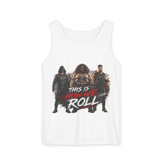 Graphic Tank Top — "This Is How We Roll" Adventure Gaming Vibe