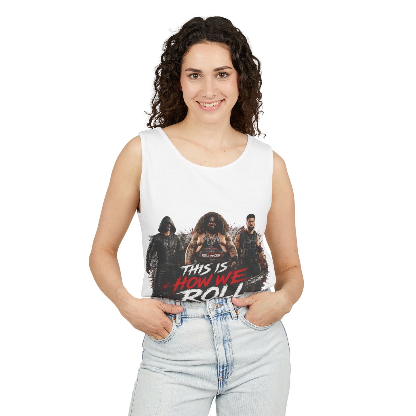Graphic Tank Top — "This Is How We Roll" Adventure Gaming Vibe